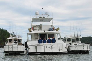 Yacht ADVANTAGE -  At Anchor, Stern View